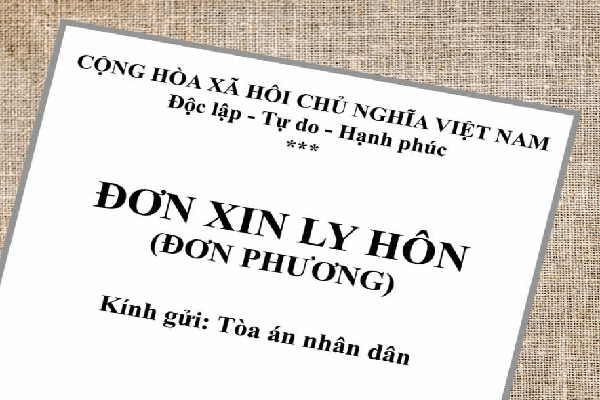 Hướng dẫn viết đơn ly hôn.