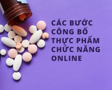 Các bước công bố thực phẩm chức năng online.