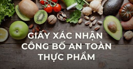 Giấy xác nhận công bố an toàn thực phẩm